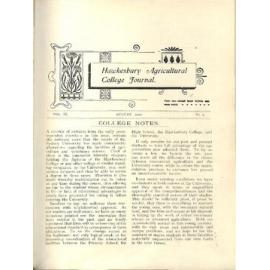 Hawkesbury Agricultural College Journal (Vol.IX, No.9) August 1912