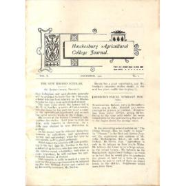 Hawkesbury Agricultural College Journal (Vol.X, No.1) December 1912
