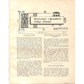 Hawkesbury Agricultural College Journal (Vol.X, No.2) January 1913