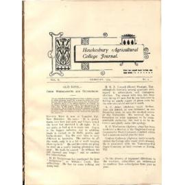 Hawkesbury Agricultural College Journal (Vol.X, No.3) February 1913