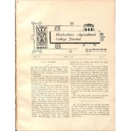 Hawkesbury Agricultural College Journal (Vol.X, No.5) April 1913
