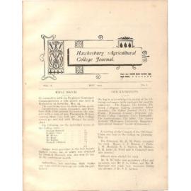 Hawkesbury Agricultural College Journal (Vol.X, No.6) May 1913