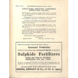 Hawkesbury Agricultural College Journal (Vol.21, No.2) March 1924