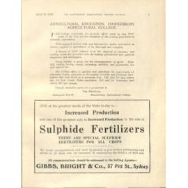 Hawkesbury Agricultural College Journal (Vol.22, No.3) April 1925