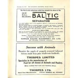 Hawkesbury Agricultural College Journal (Vol.24, No.8) November 1927