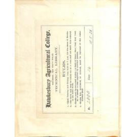 Hawkesbury Agricultural College Journal (Vol.27, No.1) January 1930