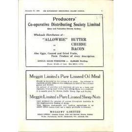 Hawkesbury Agricultural College Journal (Vol.28, No.1) January 1931