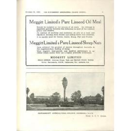 Hawkesbury Agricultural College Journal (Vol.28, No.10) October 1931