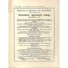 Hawkesbury Agricultural College Journal (Vol.31, No.3) March 1934