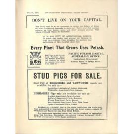 Hawkesbury Agricultural College Journal (Vol.31, No.5) May 1934