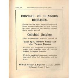 Hawkesbury Agricultural College Journal (Vol.31, No.7) July 1934
