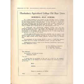 Hawkesbury Agricultural College Journal (Vol.31, No.9) September 1934