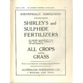 Hawkesbury Agricultural College Journal (Vol.29, No.8) August 1932