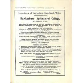 Hawkesbury Agricultural College Journal (Vol.29, No.9) September 1932