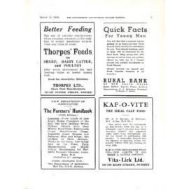 Hawkesbury Agricultural College Journal (Vol.35, No.3) March 1938