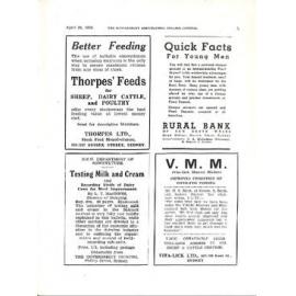 Hawkesbury Agricultural College Journal (Vol.35, No.4) April 1938