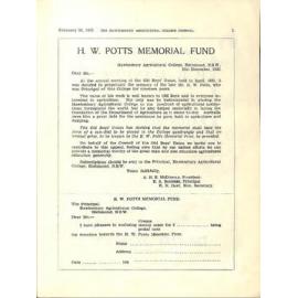 Hawkesbury Agricultural College Journal (Vol.30, No.2) February 1933