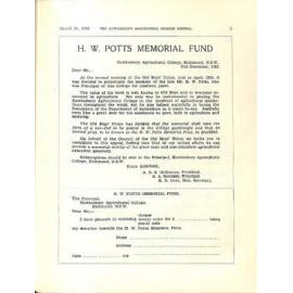 Hawkesbury Agricultural College Journal (Vol.30, No.3) March 1933