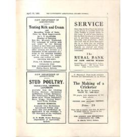 Hawkesbury Agricultural College Journal (Vol.32, No.4) April 1935