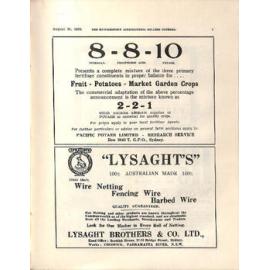 Hawkesbury Agricultural College Journal (Vol.32, No.8) August 1935