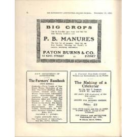 Hawkesbury Agricultural College Journal (Vol.32, No.12) December 1935