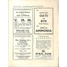 Hawkesbury Agricultural College Journal (Vol.33, No.1) January 1936