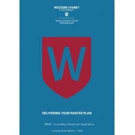 Learning Guide - Accounting Theory & Applications (200401) - Quarter 1 2016