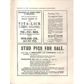Hawkesbury Agricultural College Journal (Vol.33, No.9) September 1936