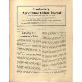 Hawkesbury Agricultural College Journal (Vol.45, No.5) May 1948