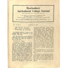 Hawkesbury Agricultural College Journal (Vol.45, No.12) December 1948