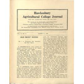 Hawkesbury Agricultural College Journal (Vol.45, No.3) March 1948