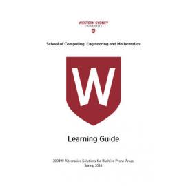 Learning Guide - Alternative Solutions for Bushfire Prone Areas (200499) - Spring 2016